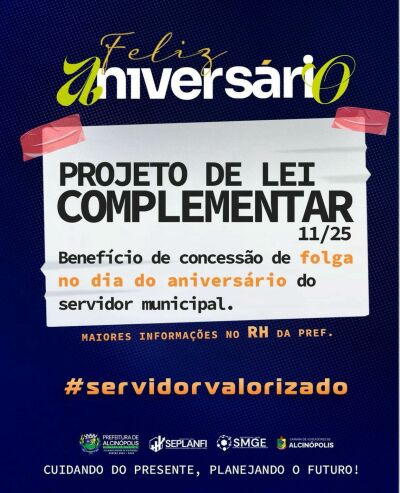 Imagem da notícia Presentão: Prefeito Weliton Guimarães sanciona lei que garante folga de aniversário a servidores em Alcinópolis